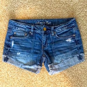 Midi AE jean shorts